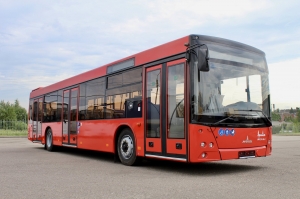 Низкопольный автобус МАЗ 203 отправился на маршруты в город Череповец